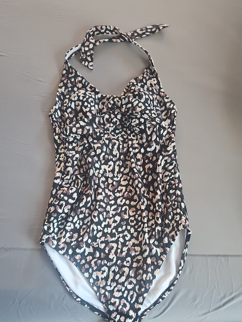 Isabel Maternity by Ingrid & Isabel White and Black Animal Print Swimsuit